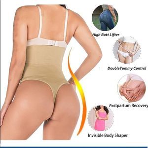 ⏳ Tummy Control Thigh Slimming Shaper Thong Anti Roll Firm Hold Butt